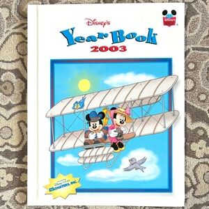 4/$20 Disney’s Yearbook 2003 Hardcover Book Mickey Mouse,  Monsters Inc.